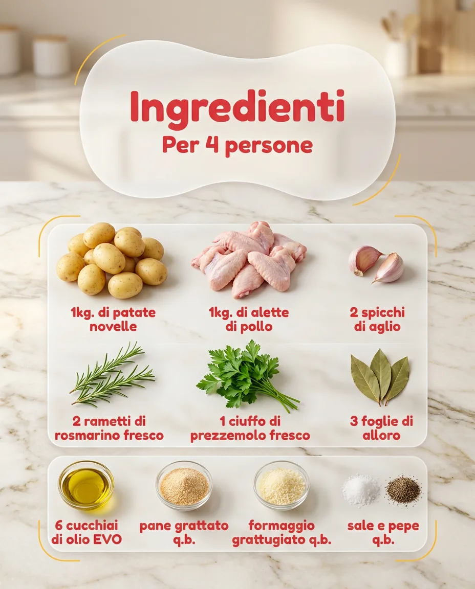 Alette di pollo e patate al forno fase 2
