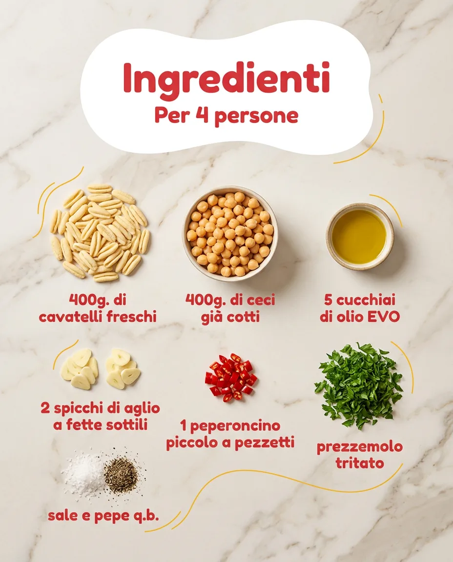 Cavatelli freschi con ceci fase 2