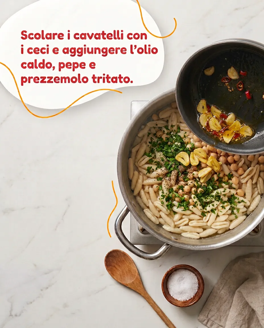 Cavatelli freschi con ceci fase 5