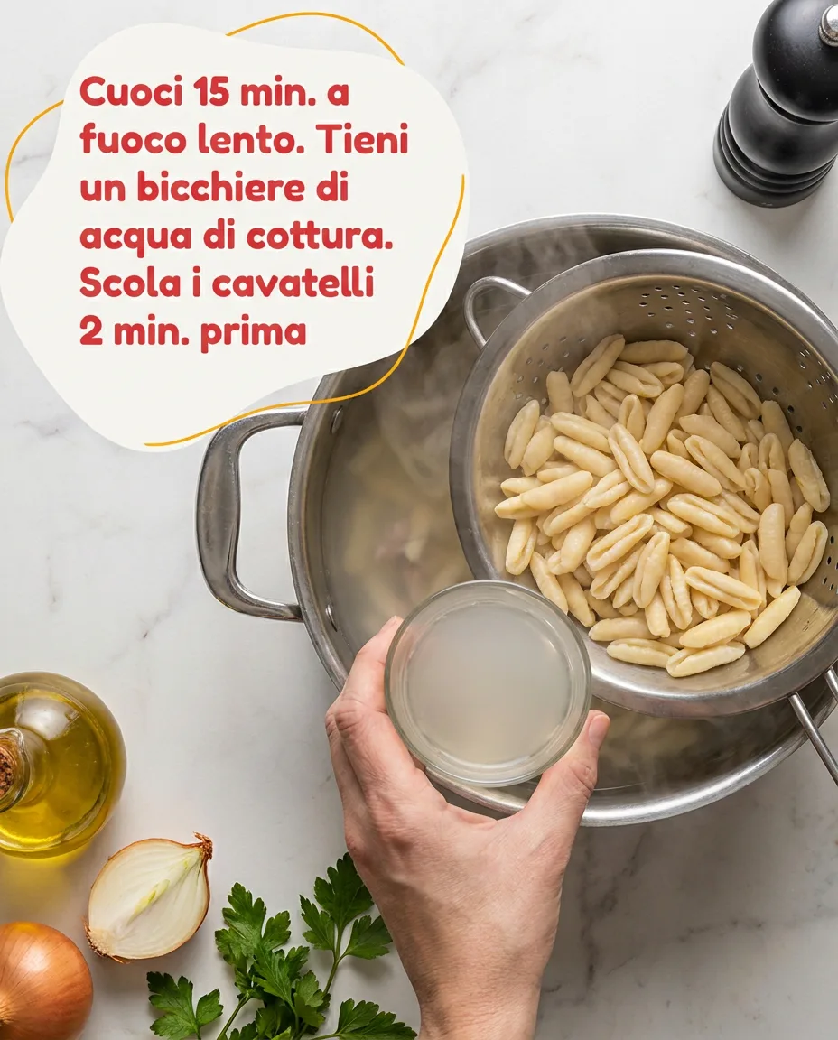 Cavatelli freschi con seppie fase 4