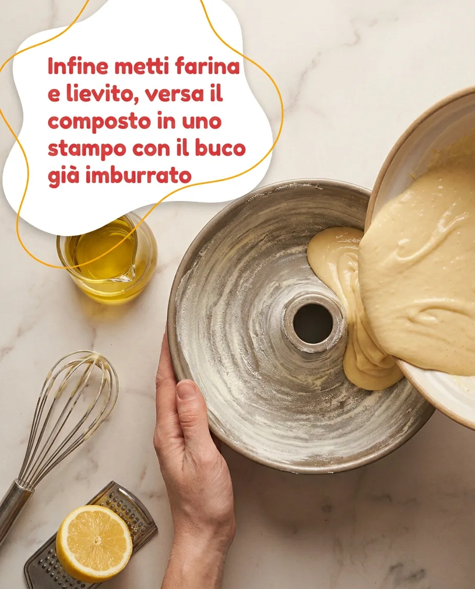 Ciambella al limone fase 5