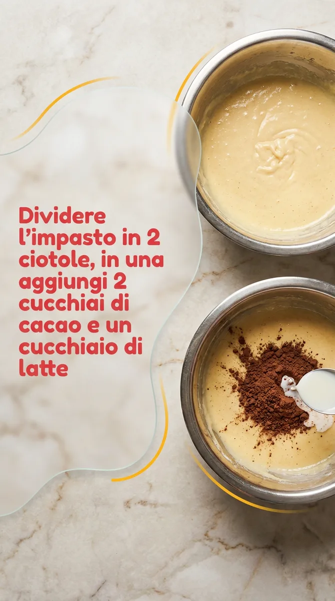 Ciambella marmorizzata fase 5