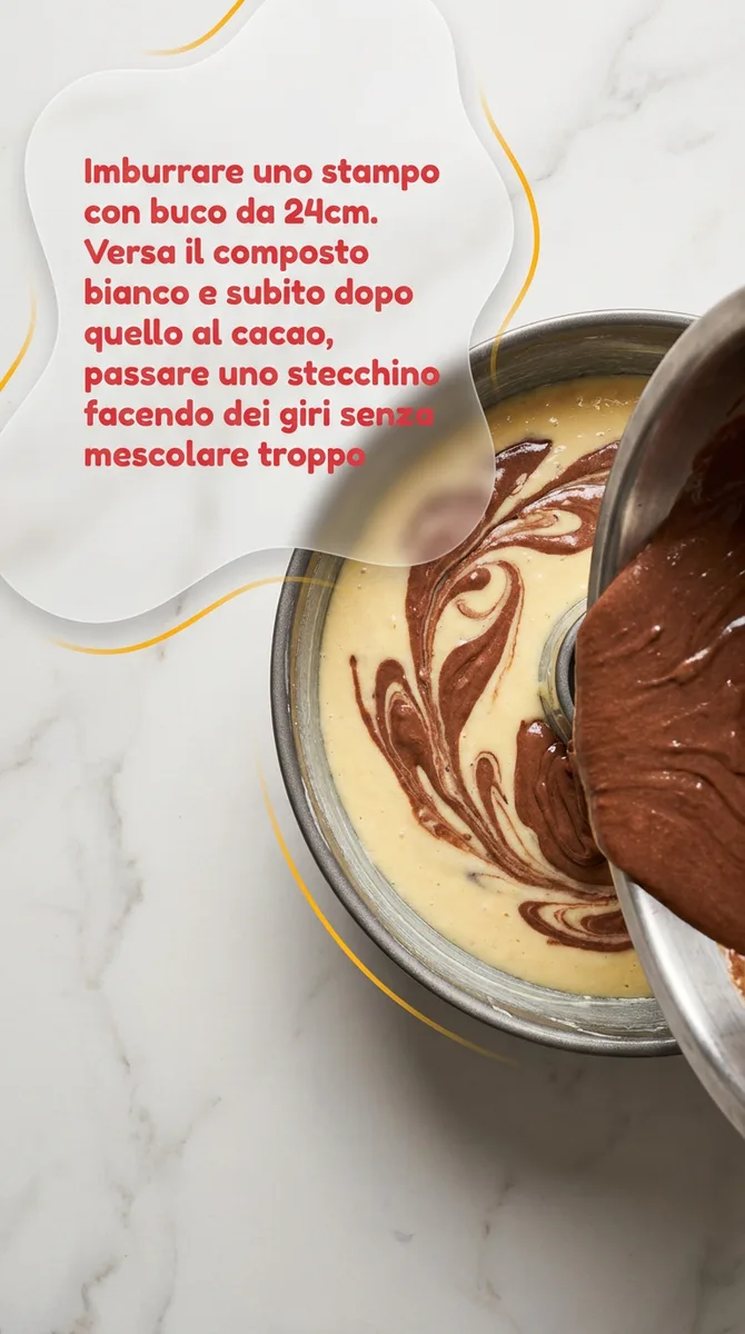 Ciambella marmorizzata fase 6
