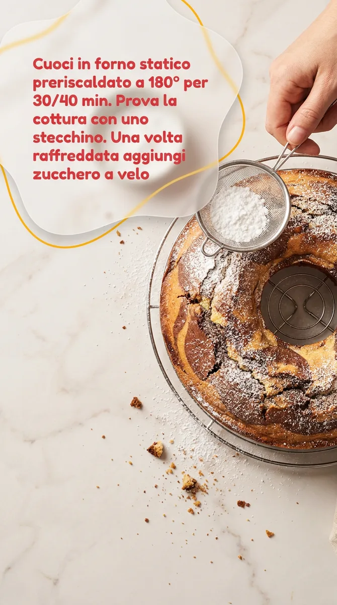 Ciambella marmorizzata fase 7