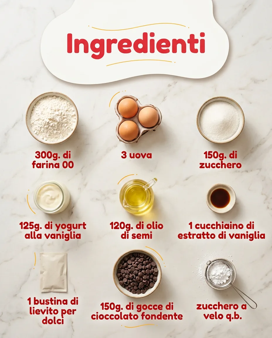 Ciambella alla vaniglia con gocce di cioccolato fase 2