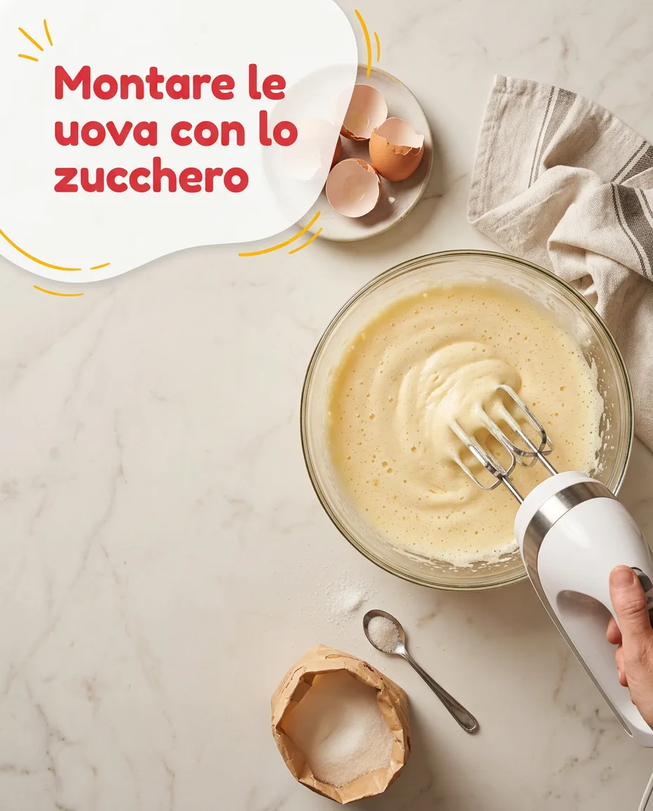 Ciambella alla vaniglia con gocce di cioccolato fase 3