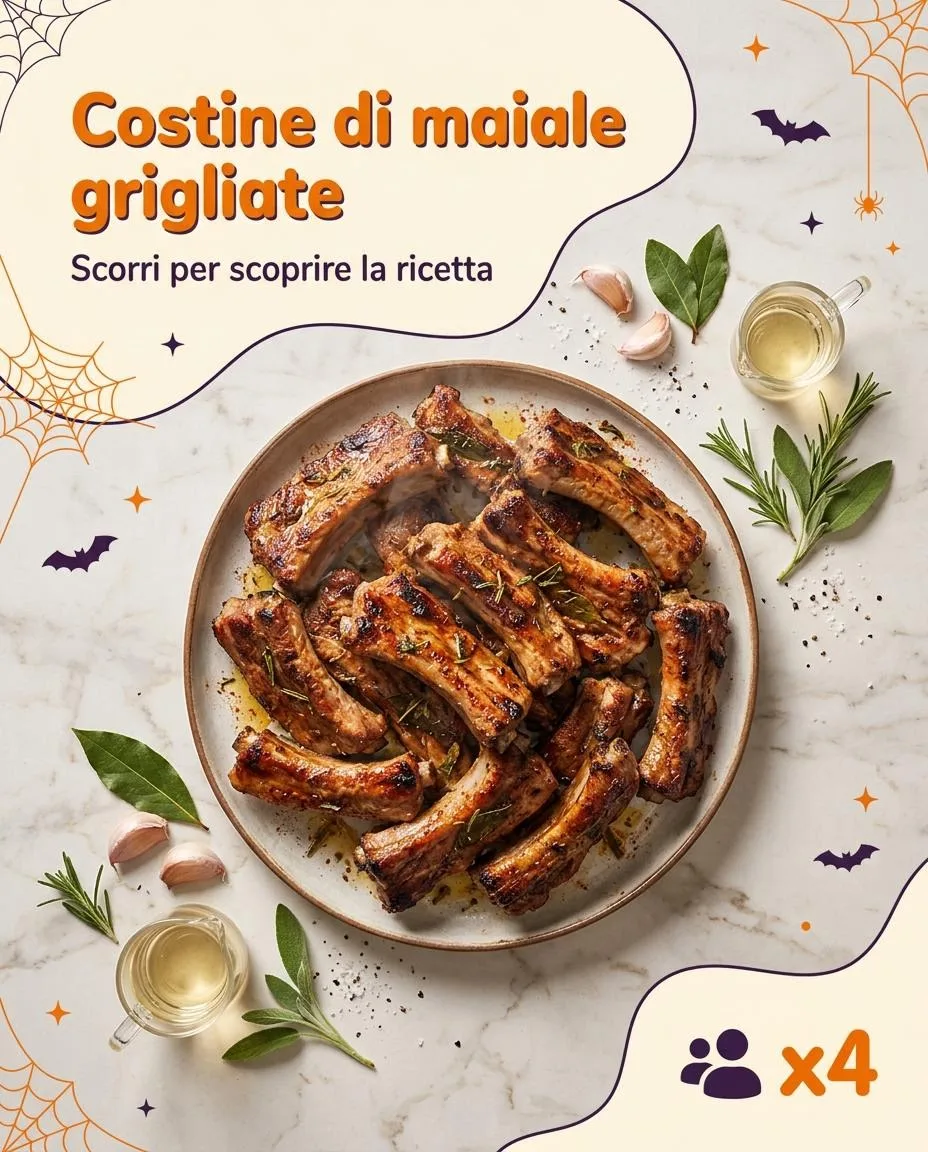 Costine di maiale grigliate