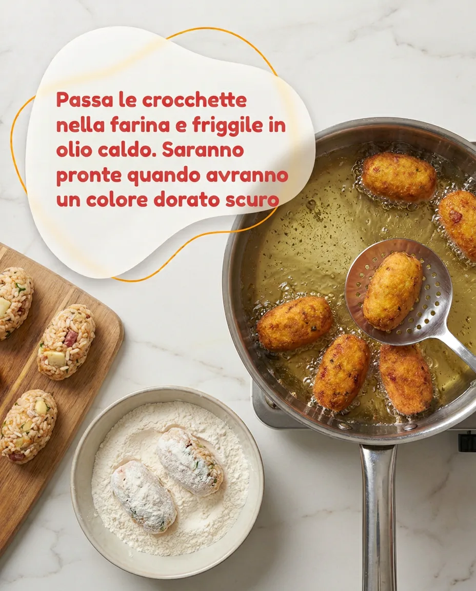 Crocchette di melanzane, riso e salame piccante fase 7