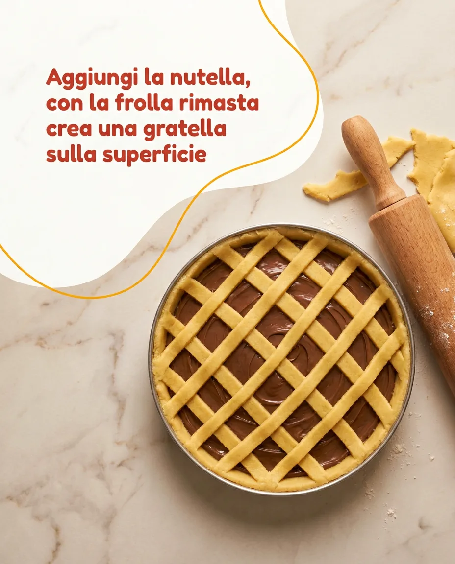 Crostata con nutella fase 7