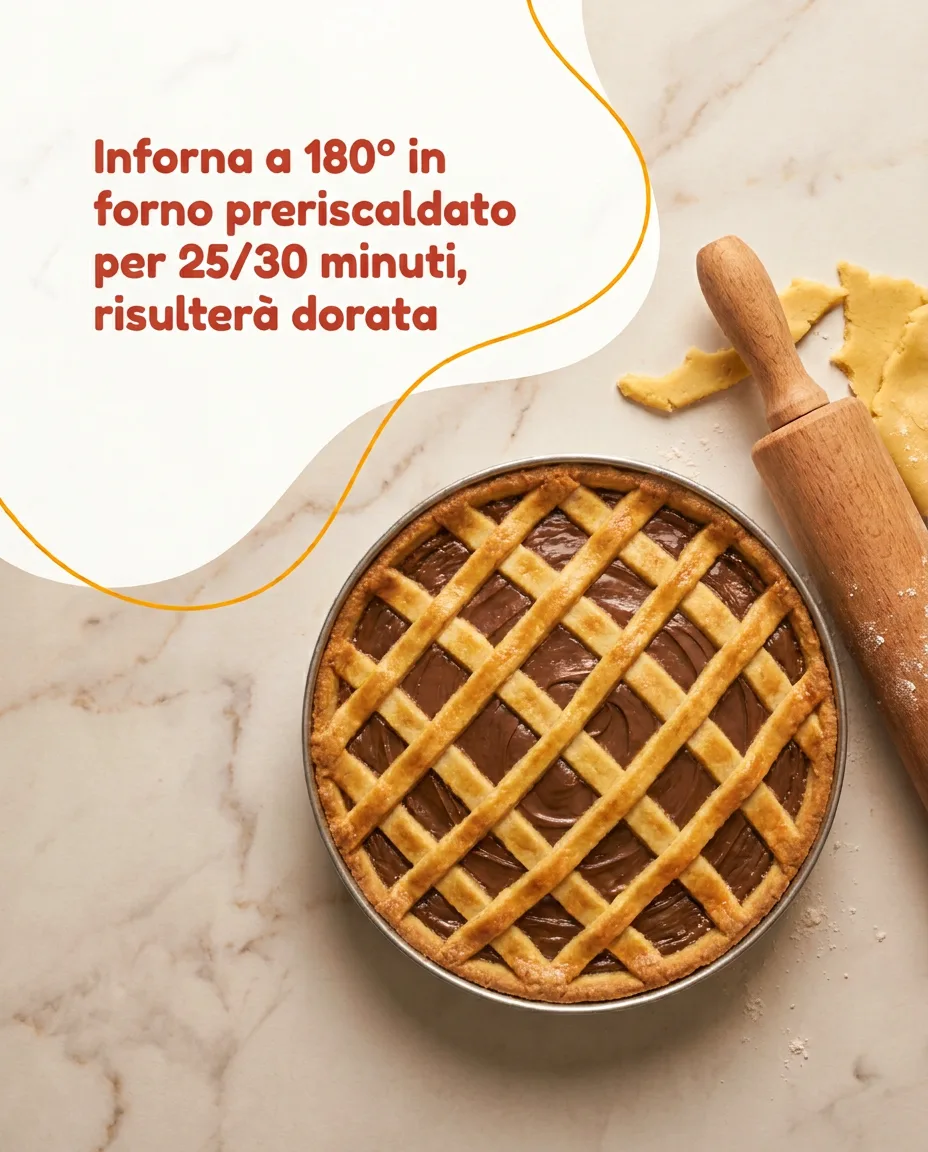 Crostata con nutella fase 8