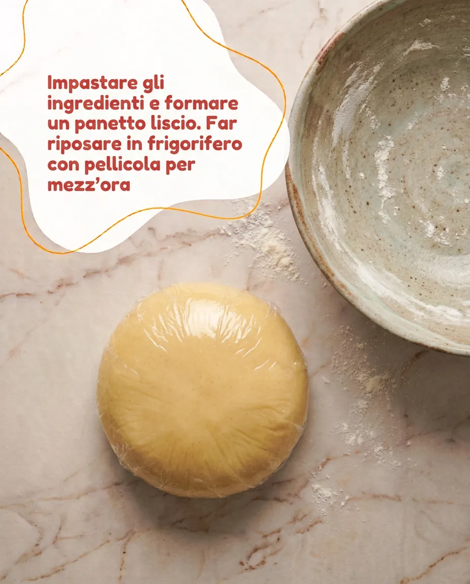Crostata con ricotta e gocce di cioccolato fase 7