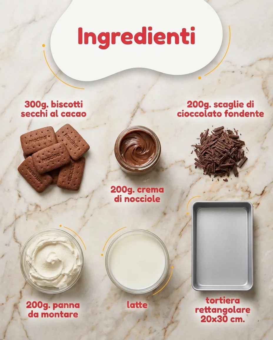 Dolce freddo con biscotti al cacao fase 2