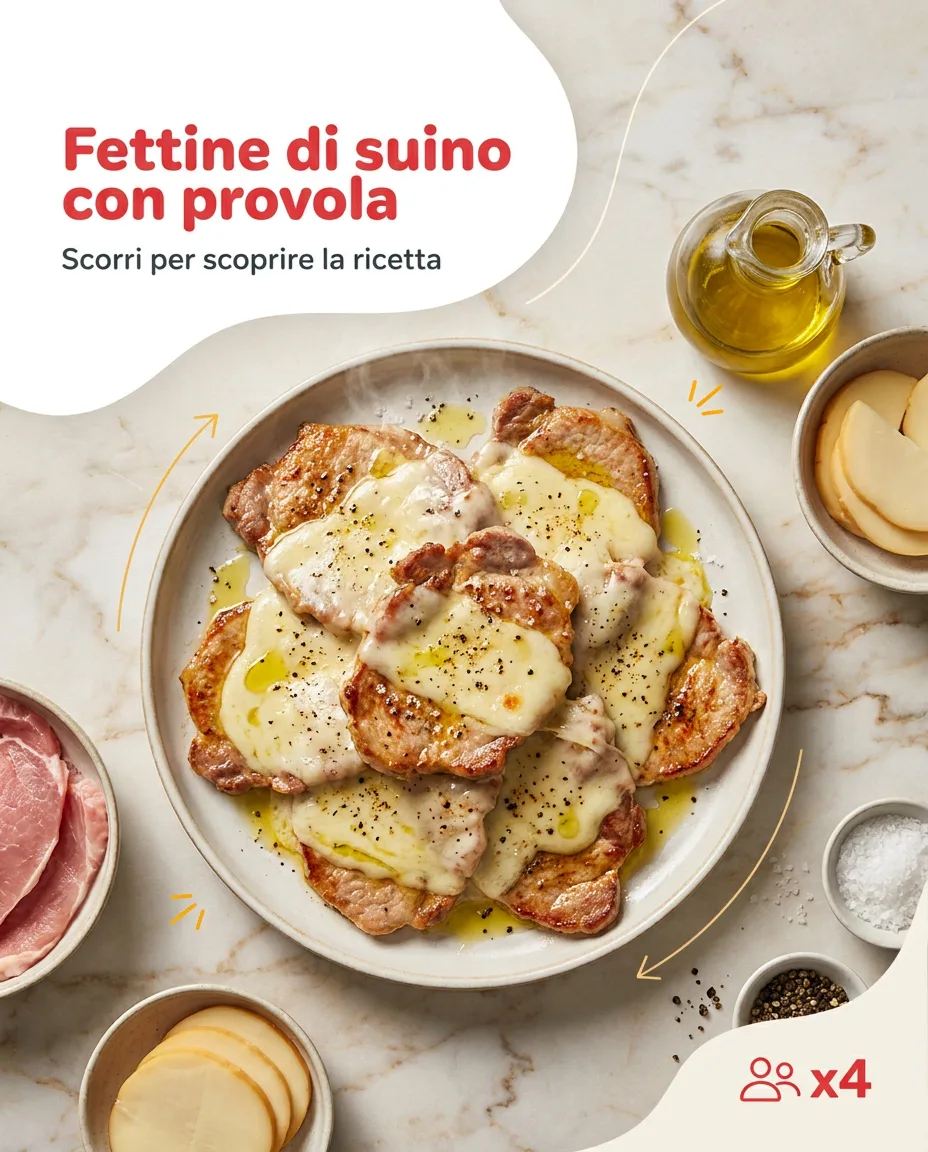 Fettine di suino con provola