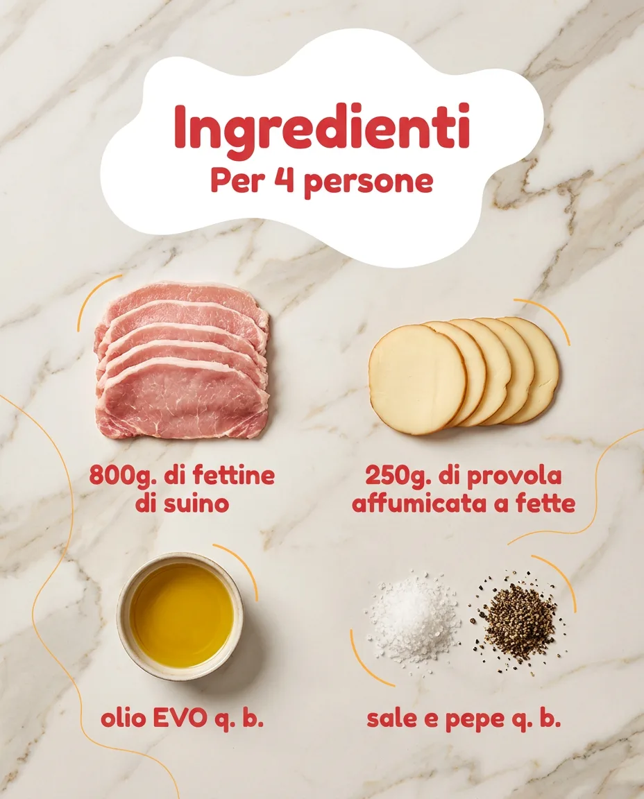 Fettine di suino con provola fase 2