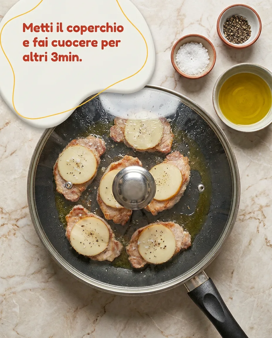 Fettine di suino con provola fase 5