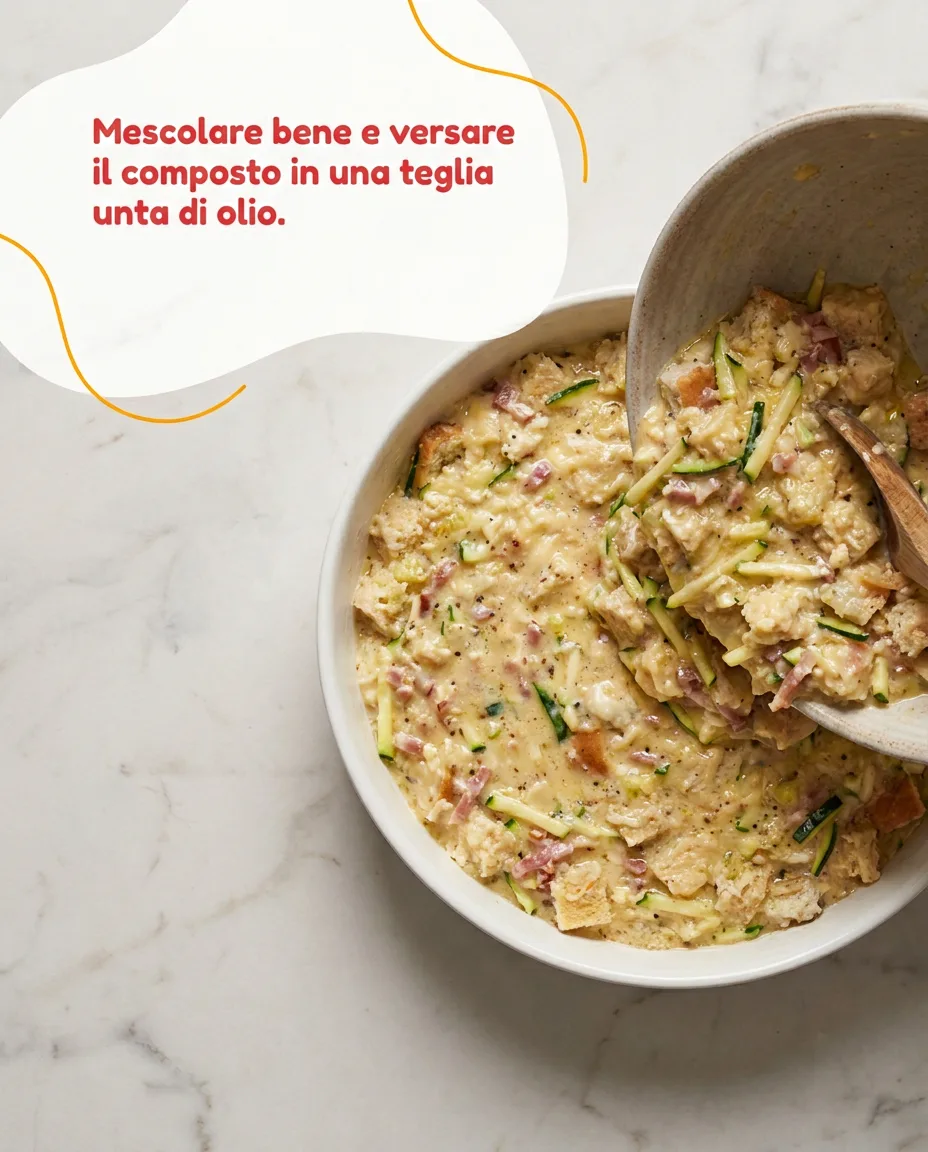 Frittata cotta in forno fase 4
