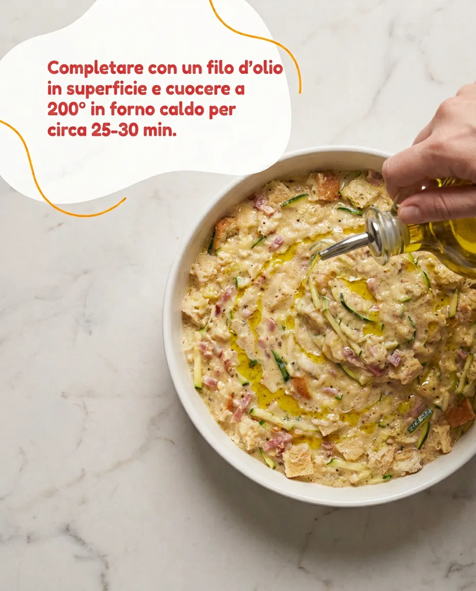 Frittata cotta in forno fase 5