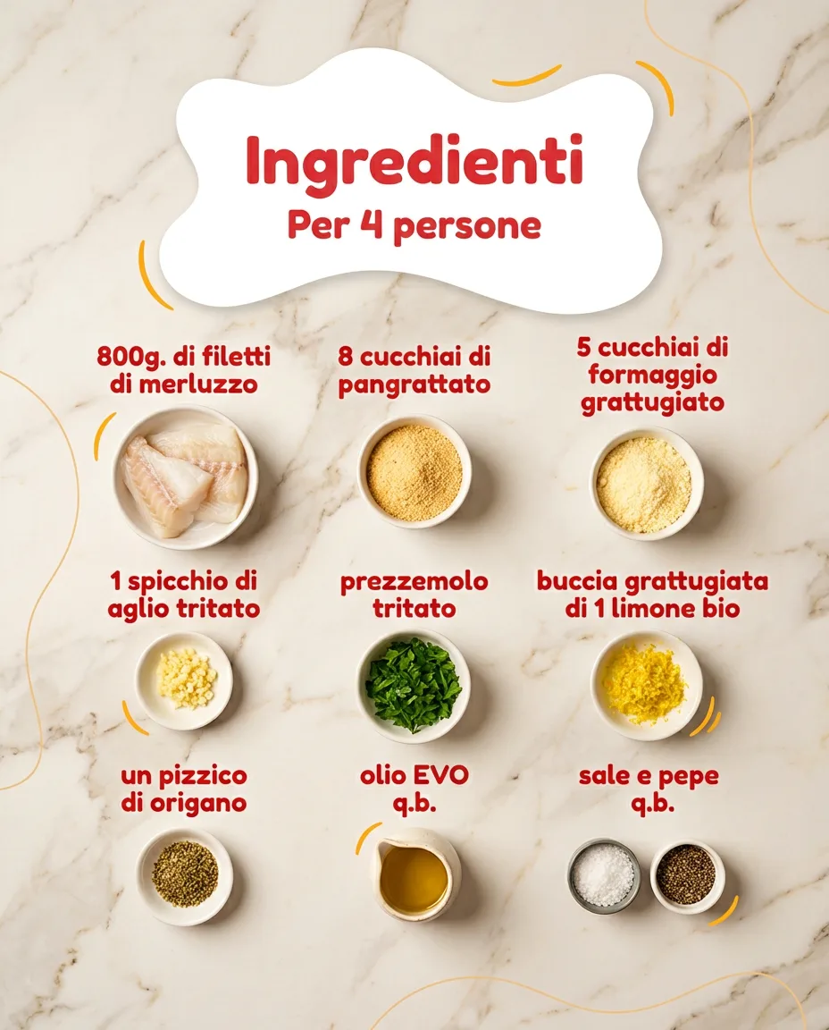 Filetti di merluzzo gratinati fase 2