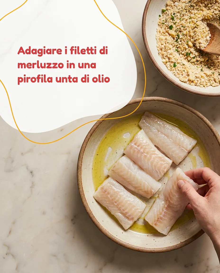 Filetti di merluzzo gratinati fase 4
