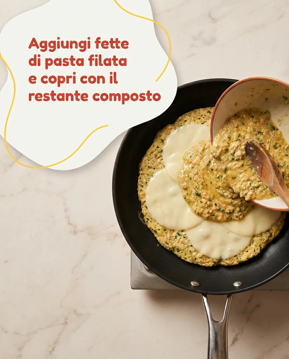 Frittata ripiena fase 5