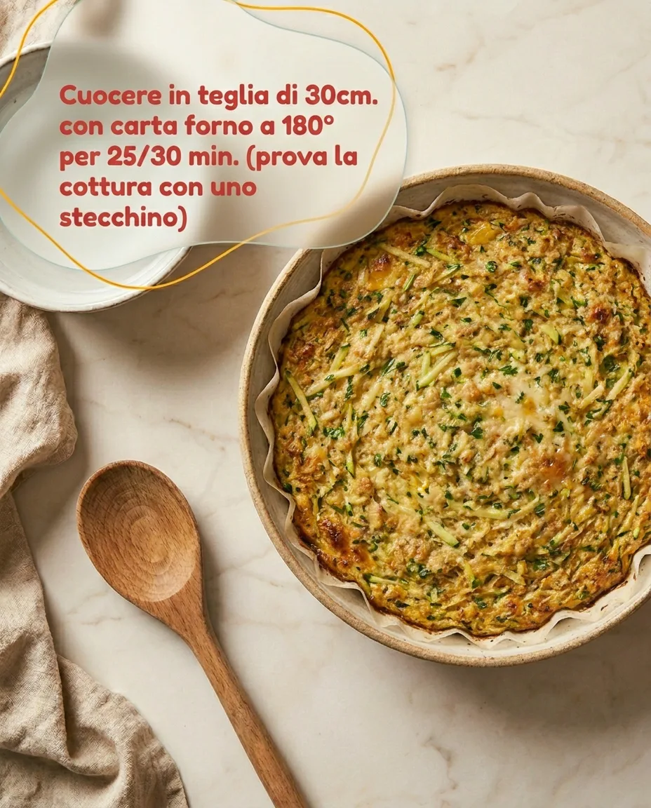 Frittata di zucchine fase 6