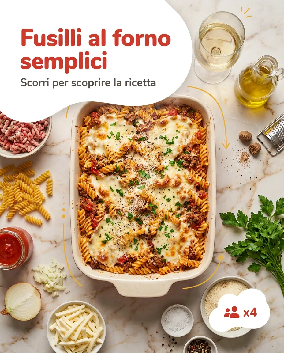 Fusilli al forno semplici