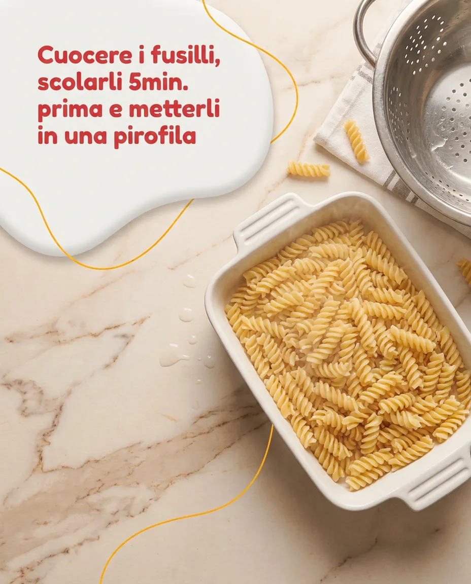 Fusilli al forno semplici fase 5