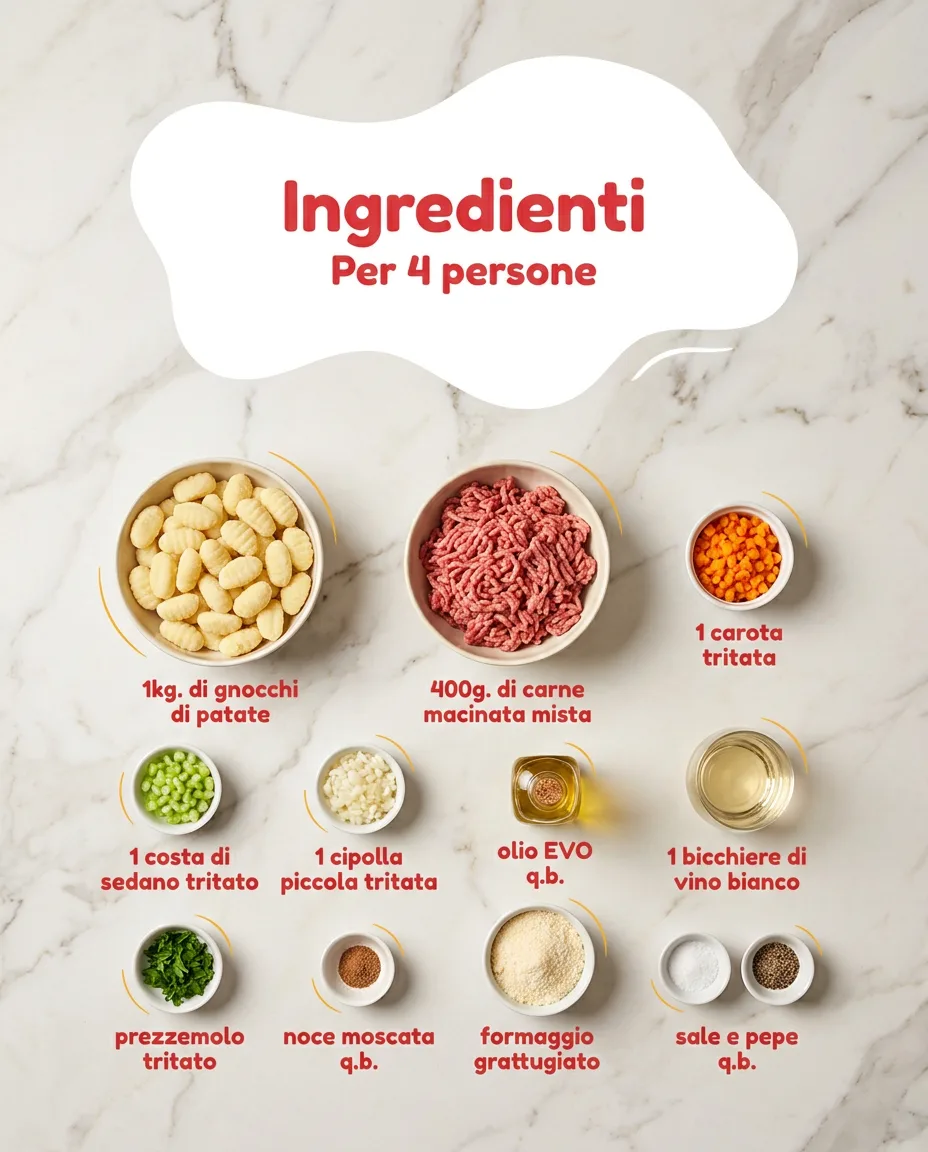 Gnocchi di patate con ragù bianco fase 2
