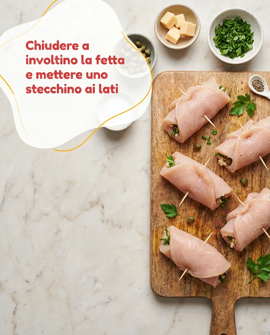Involtini di petto di pollo fase 4