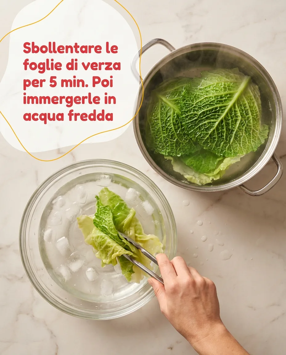 Involtini di verza ripieni di carne fase 3