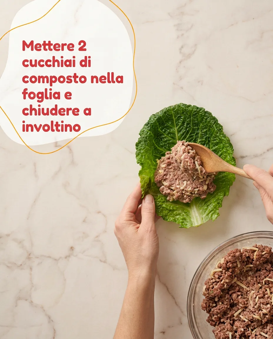 Involtini di verza ripieni di carne fase 6