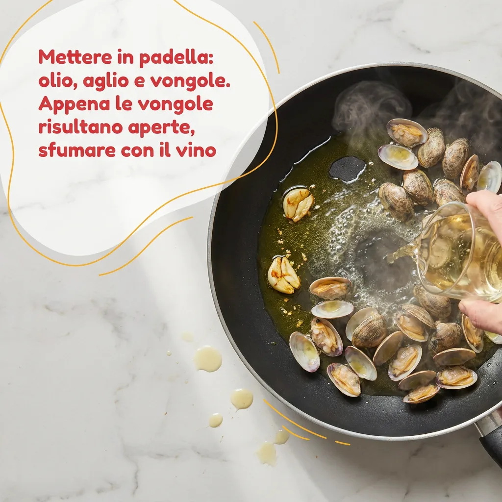 Linguine con le vongole fase 3