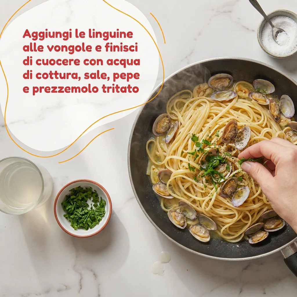 Linguine con le vongole fase 5