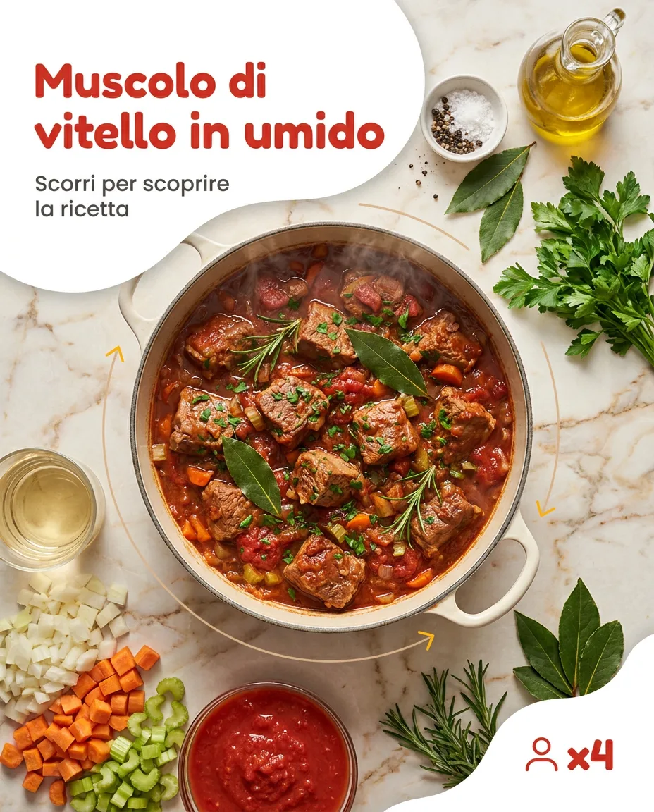 Muscolo di vitello in umido