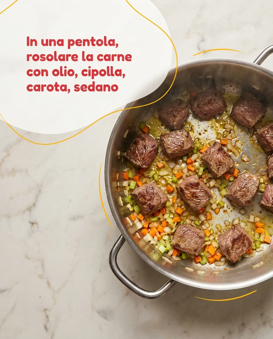 Muscolo di vitello in umido fase 3