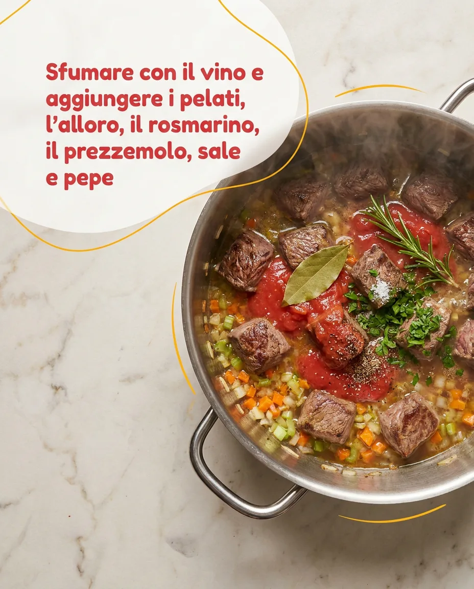 Muscolo di vitello in umido fase 4