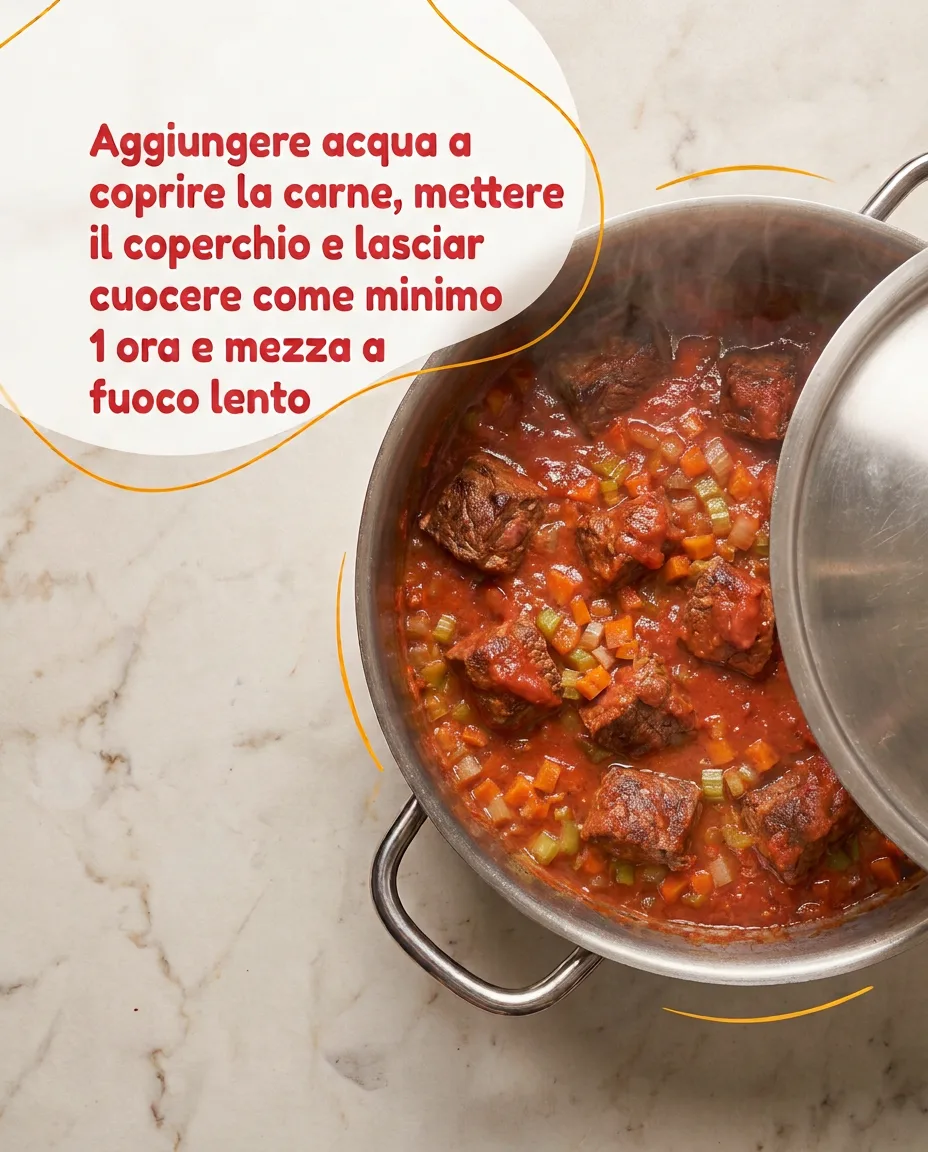Muscolo di vitello in umido fase 5