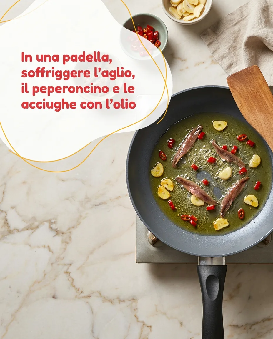 Orecchiette con cime di rapa fase 4