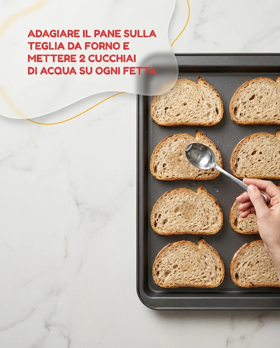Pane raffermo al forno fase 3