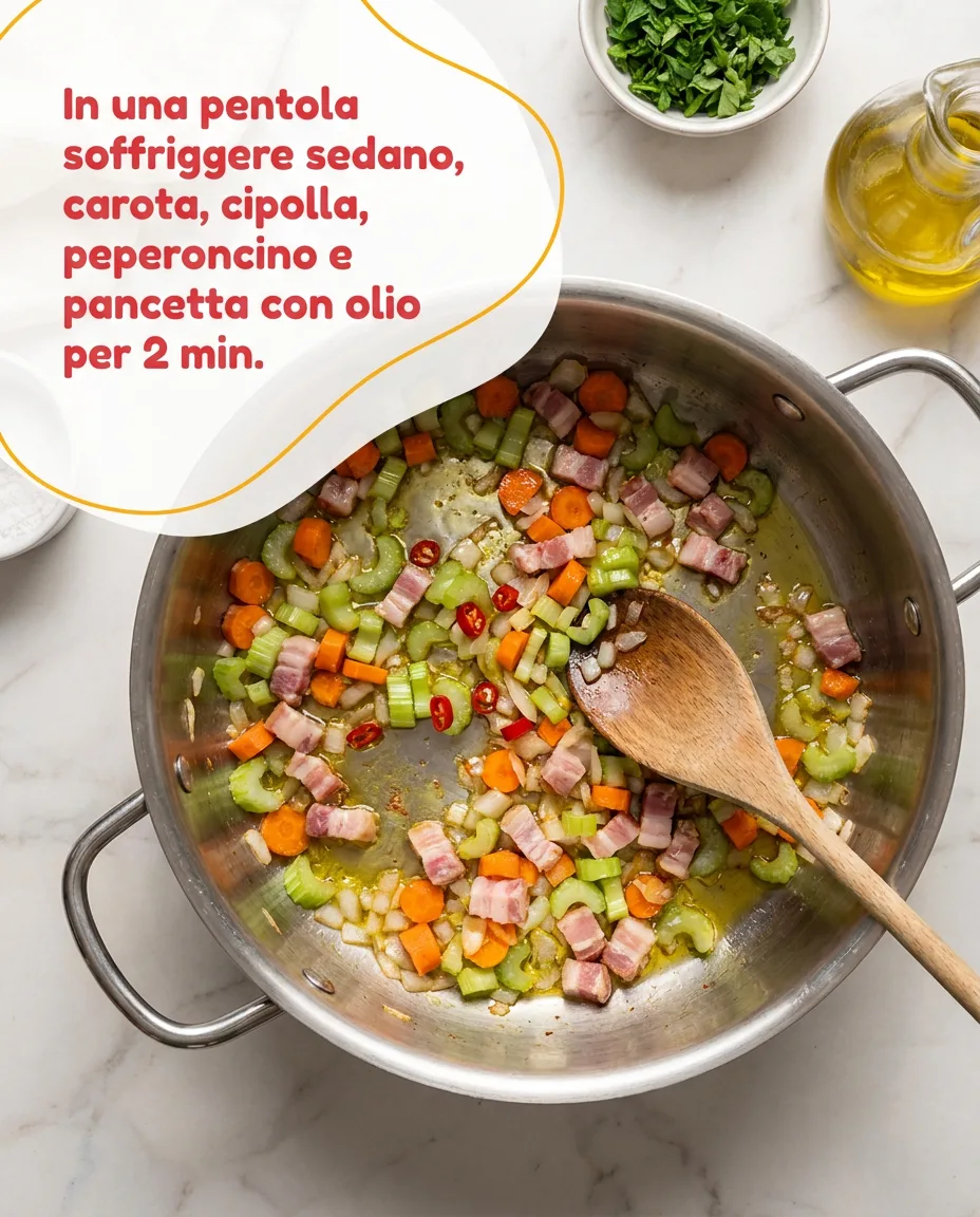 Pasta patate e pancetta affumicata fase 3