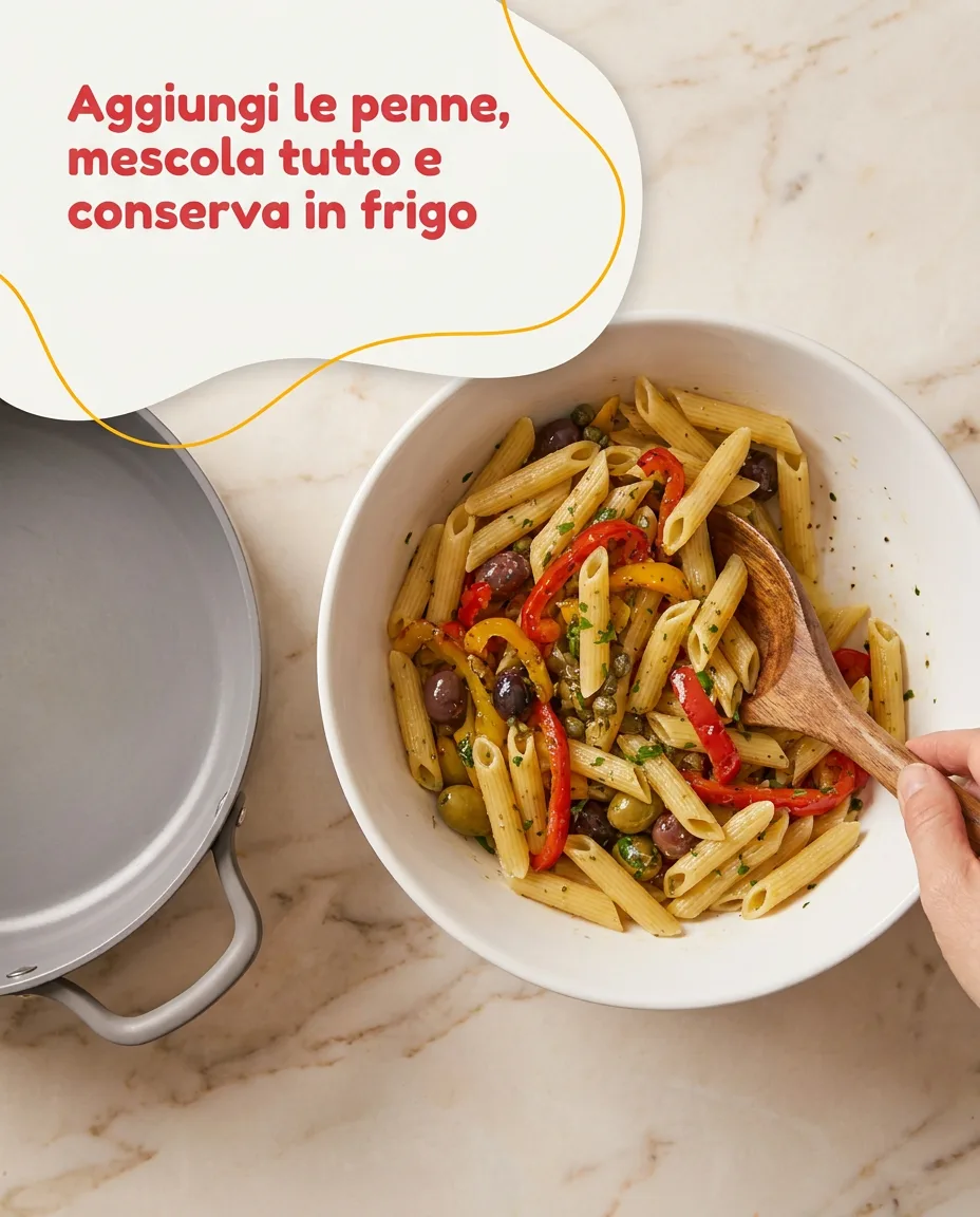 Penne e peperoni fase 5