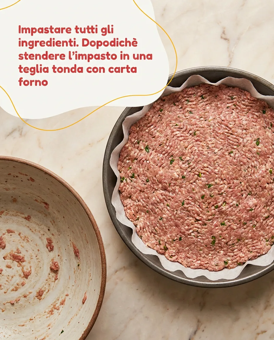 Pizza di carne fase 4