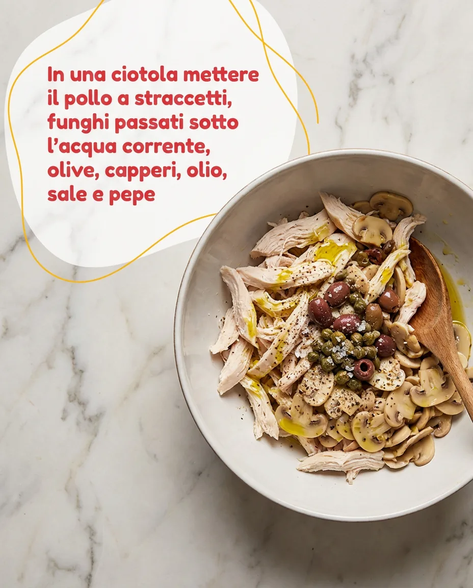 Insalata di pollo arrosto fase 3