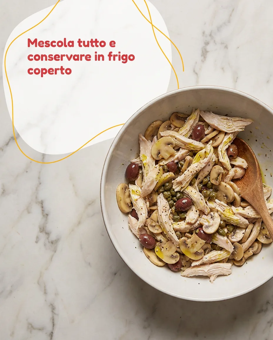 Insalata di pollo arrosto fase 4