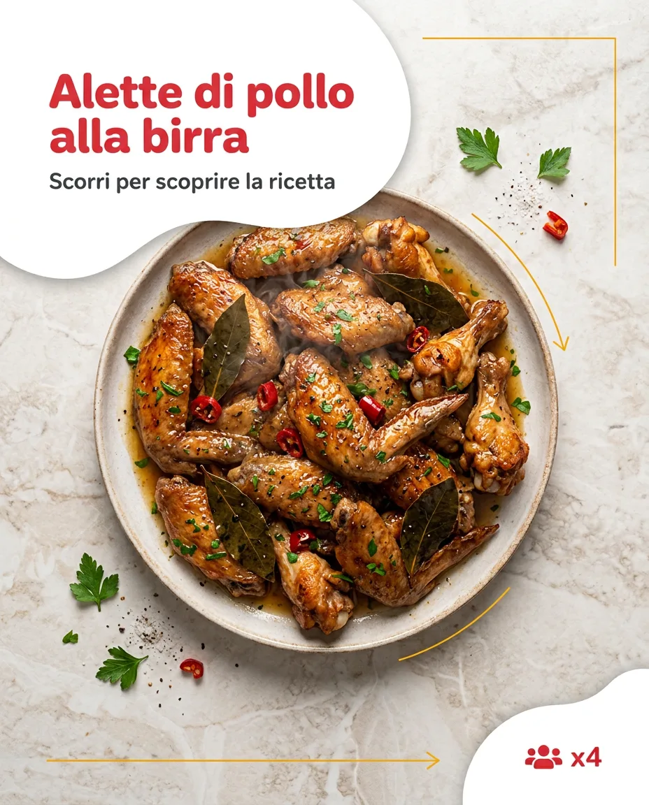 Alette di pollo alla birra