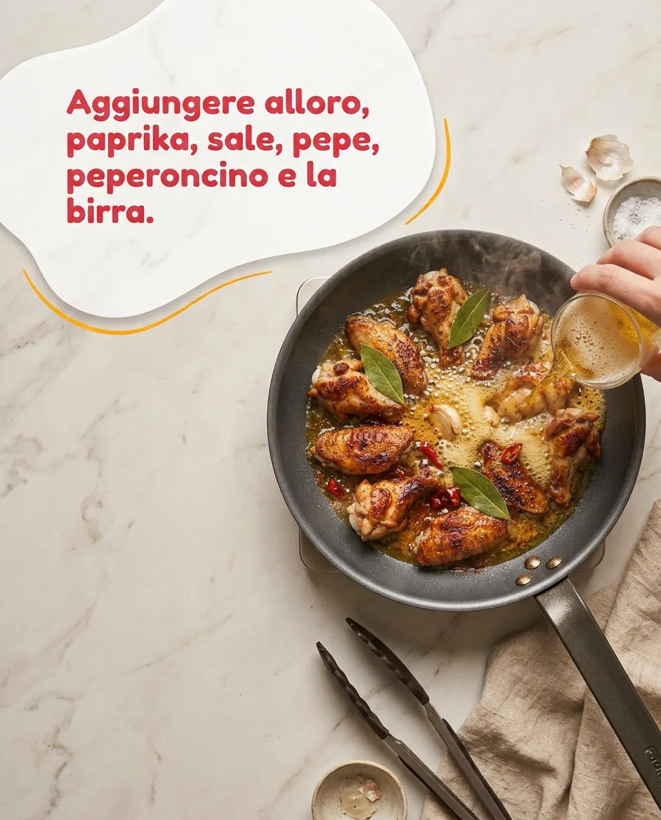 Alette di pollo alla birra fase 4