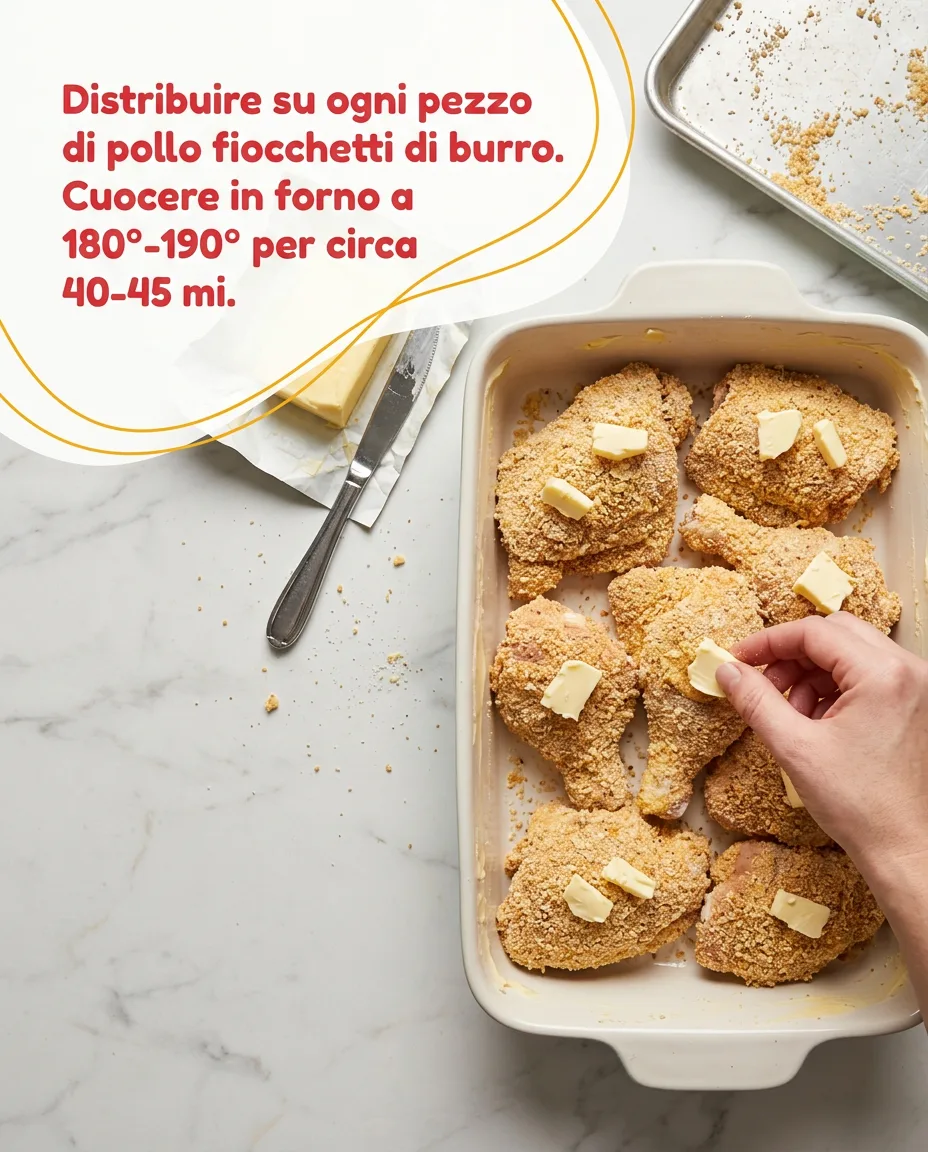 Pollo con il burro al forno fase 5