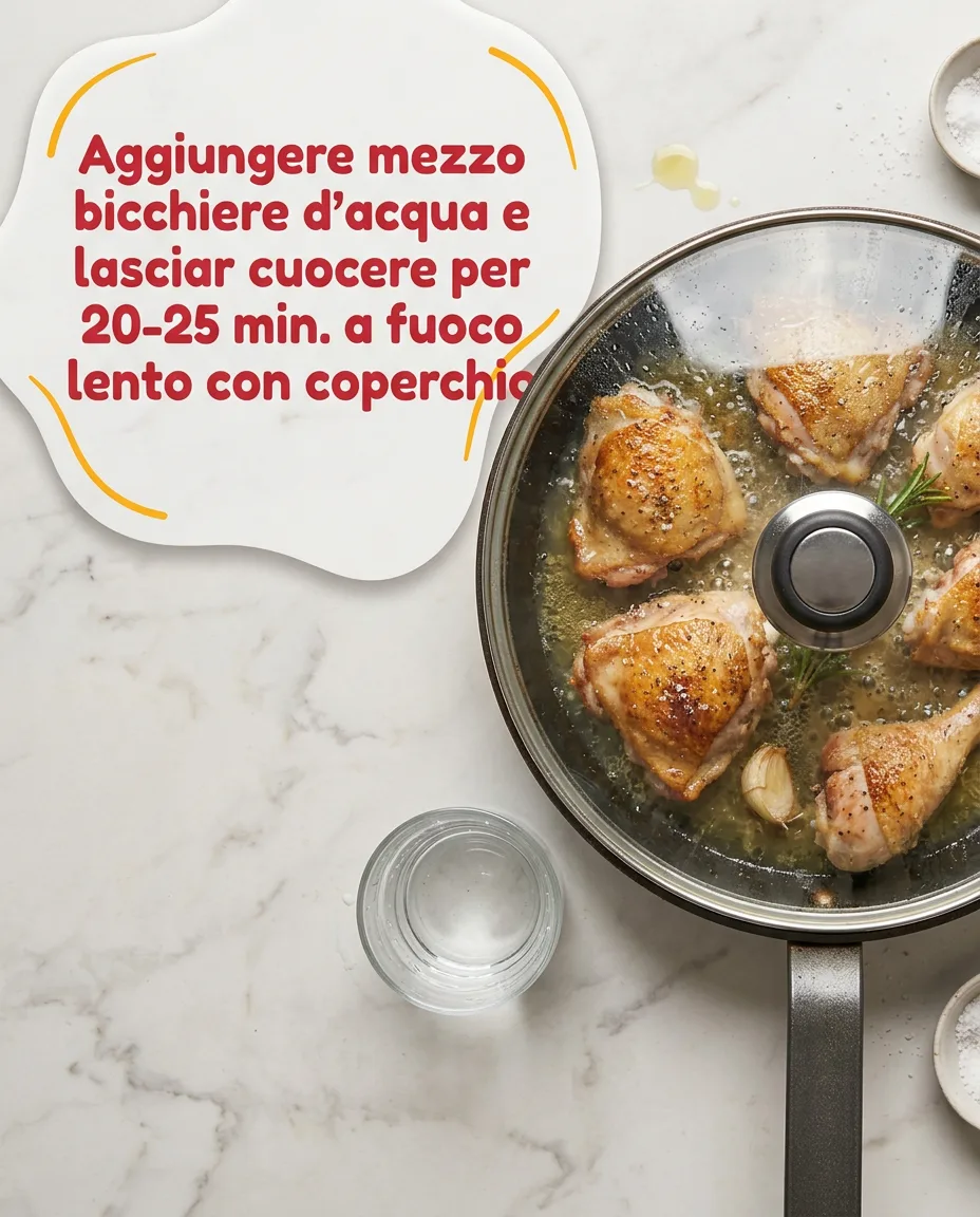Pollo con funghi misti fase 4