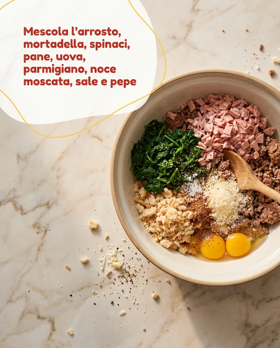 Polpette con avanzo di arrosto fase 3