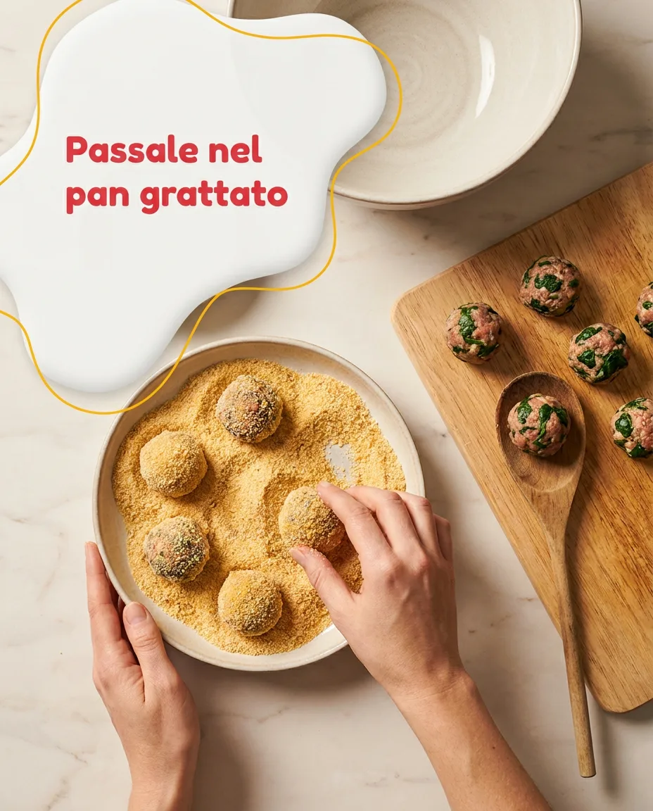 Polpette con avanzo di arrosto fase 5